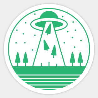 ALIEN INVASION Sticker